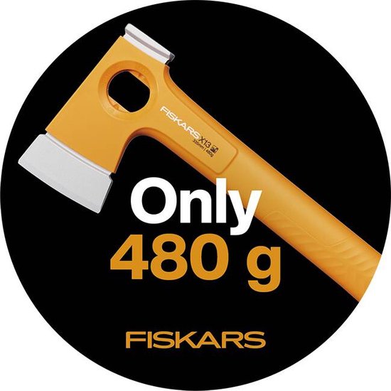 Fiskars Handbijl - 13 Inch Campingbijl - Ultralichte X-series X13 - Veilige niet-afneembare Bijlkop - 25 Jaar Garantie van Fiskars — afbeelding 3