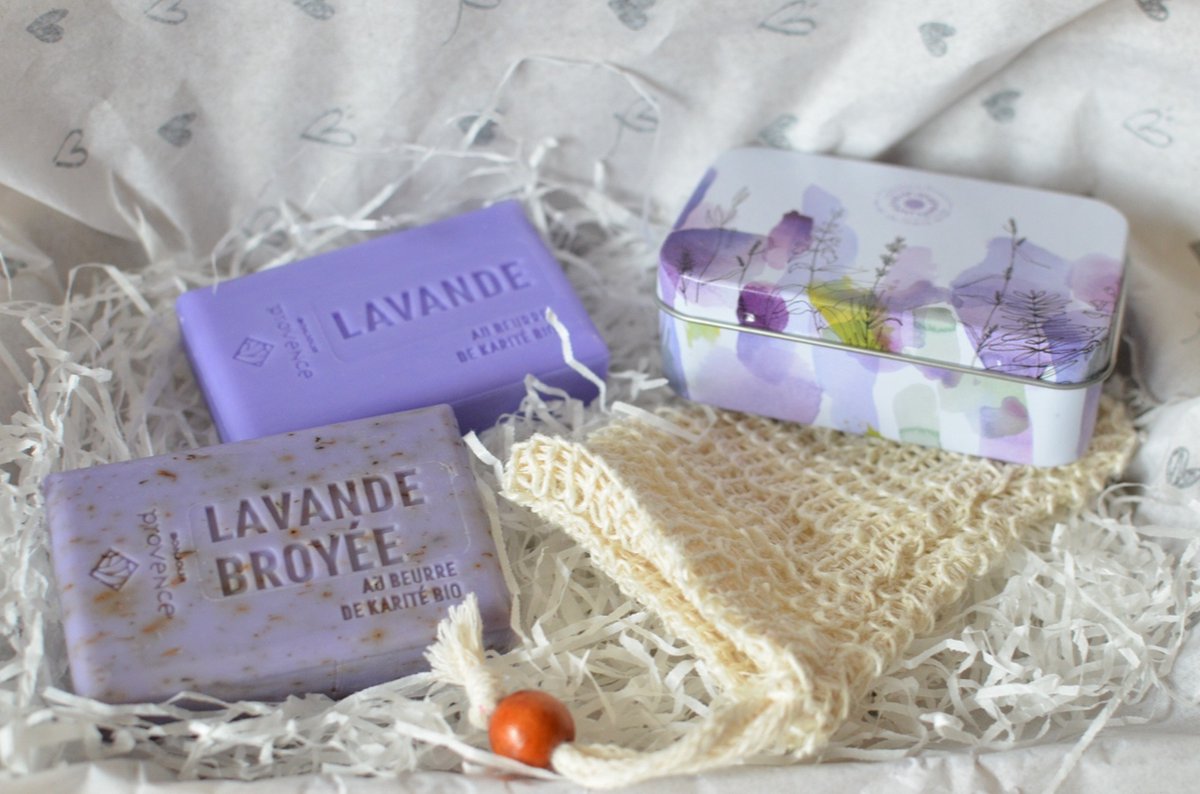 Goedkoopste Cadeau set Lavendel - Franse zeep - Origineel cadeau - Duurzaam & Natuurlijk
