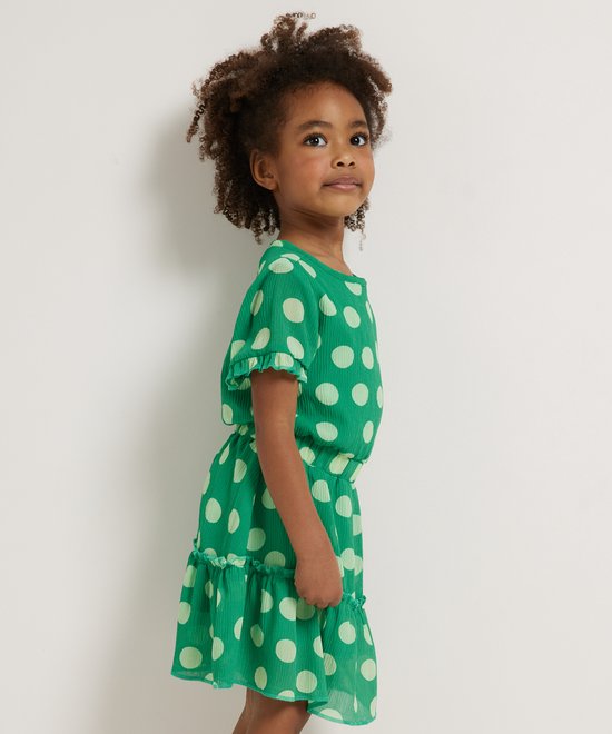 TerStal Meisjes Kinderen Europe Kids Jurkje Met Stippenprint Groen In Maat 122 128 bol