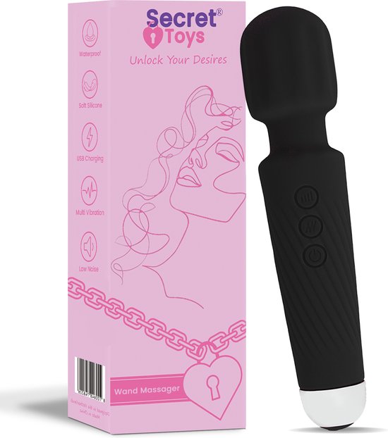 Foto: Secret toys personal massager wand vibrator vibrators voor vrouwen clitoris stimulator sex toys voor vrouwen en koppels dildo seksspeeltjes zwart