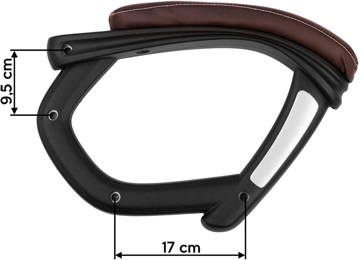 Armleuningen voor fauteuil 222 - bruin