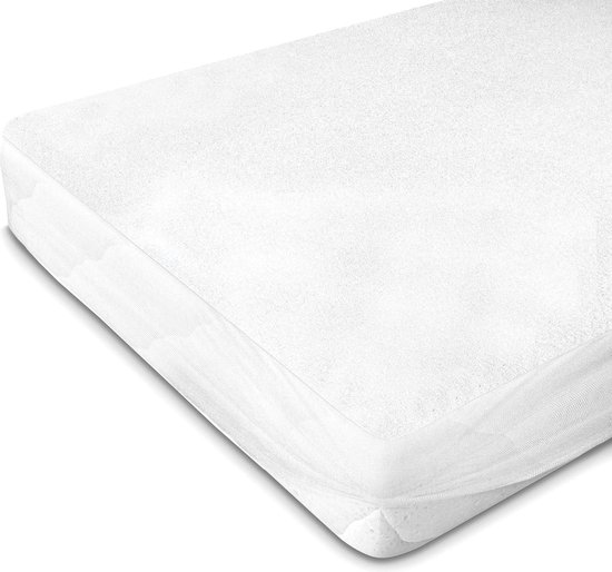 Waterdichte matrasbeschermer, 160 x 200 cm, hoeslaken, ademende matrashoes, waterdicht, matrasbescherming, hoeslakens, beige