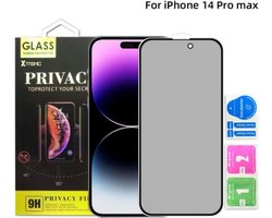 Screenprotector geschikt voor iPhone 14 Pro Max - Extra Sterk en Veilig 9H Geharde Glasbescherming - Screenprotector Privacy