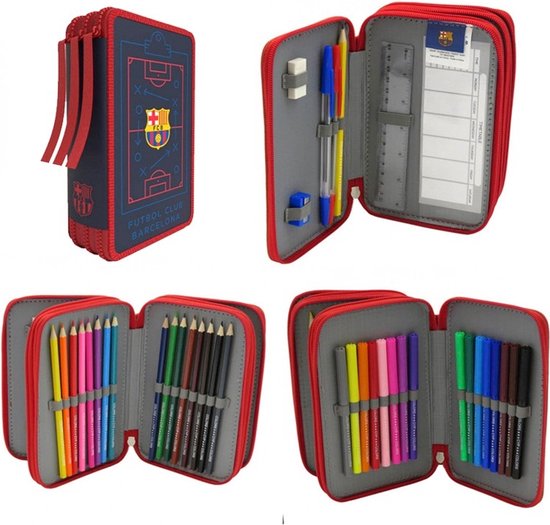 Sac D'école F.C. Barcelona - Safta - Premium Etui Avec Poche