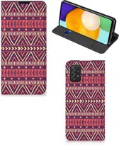 Bookcase Geschikt voor Samsung Galaxy A03s Smart Cover Aztec Purple