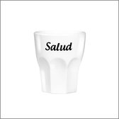 Onbreekbare Shot glaasjes - Borrel glaasjes - met tekst | SALUD