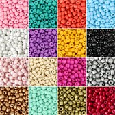 16 sachets de perles de rocaille de 4 mm | 20 grammes par sac | Faire de la joaillerie