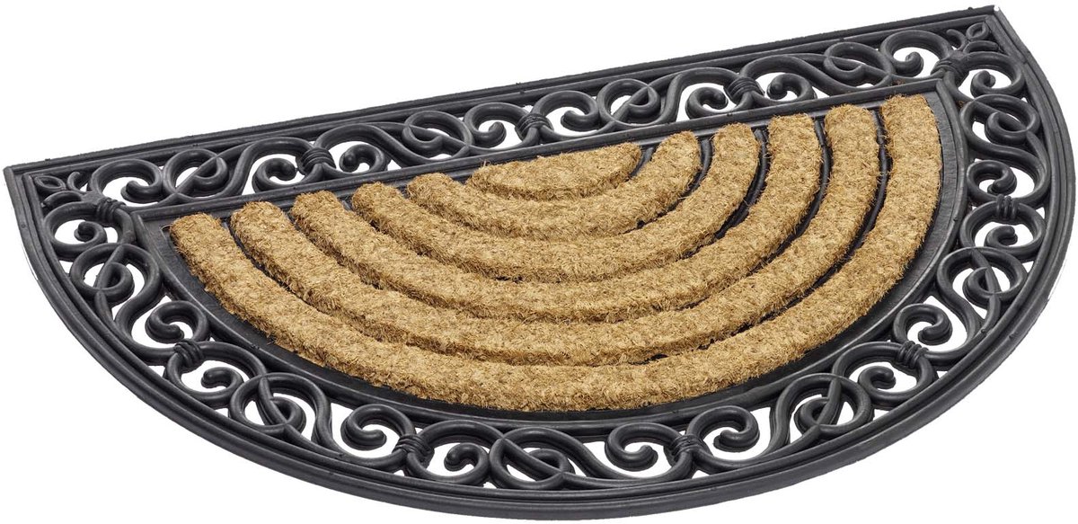 MD Entree - Deurmat - Kokosmat - Viking Rectangular - Halfrond - 45 x 75 cm