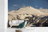 Behang - Fotobehang Zon beschijnt een gletsjer in het Nationaal park Hohe Tauern in Oostenrijk - Breedte 360 cm x hoogte 240 cm