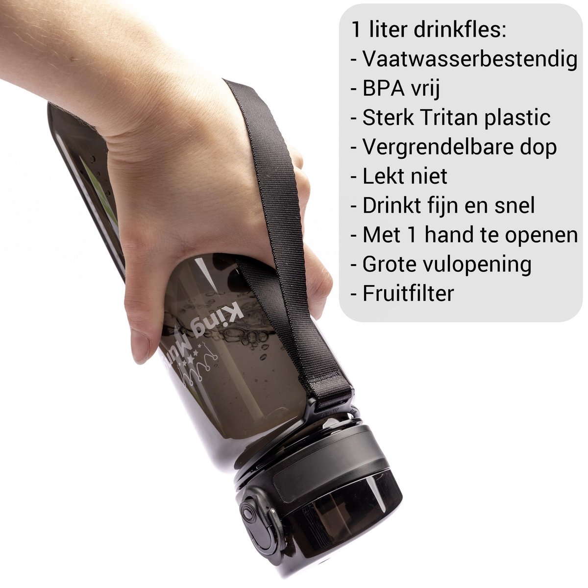 King Mungo Drinkfles 1 Liter voor Volwassenen thumbnail 4