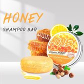 Premium Shampoo Bar |  Shampoobar Honing | Voor Beschadigd of Breekbaar Haar | Shampoo Bar Blikje | Opbergblikje | 70 - 80 wasbeurten | Shampoo Bars |