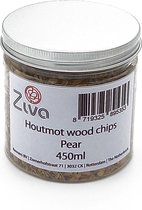 Ziva houtmot wood chips Peer / Pear 450ml - Rooksnippers - rookchips - rookhout - rookoven - barbecue - BBQ Wood smoking chips - Sterke rooksmaak - Strong smoke flavour - rookmot - Hout voor rookgenerator -  Rookmeel - Wood for Cold Smoke Generator