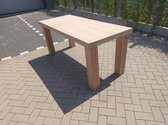 Tafel "Blokpoot" van Douglas hout 76x140cm 4 persoons tafel