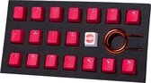 Tai-Hao - Gaming Keycaps voor Mechanisch Toetsenbord - Rood - 18st.