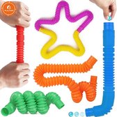 Fidget tube pakket|Mini Relieve Stress |  Fidget toys Set| Top Fidgets - Fidget tube pakket|Pipe Pop Tubes - Sensory Toys | Pack Kids - Adults Fidget Multi-Color