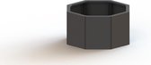 MySteel Gepoedercoat staal plantenbak Chicago 300  - Kleur: RAL9005 (zwart) - Hoogte: 300mm