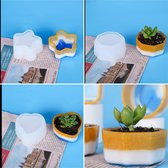 Siliconen mal set potjes voor epoxy