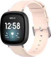 Bandje geschikt voor Apple Watch 38/40MM - Maat L - Horlogebandje - Polsband - Kunstleer - Roze