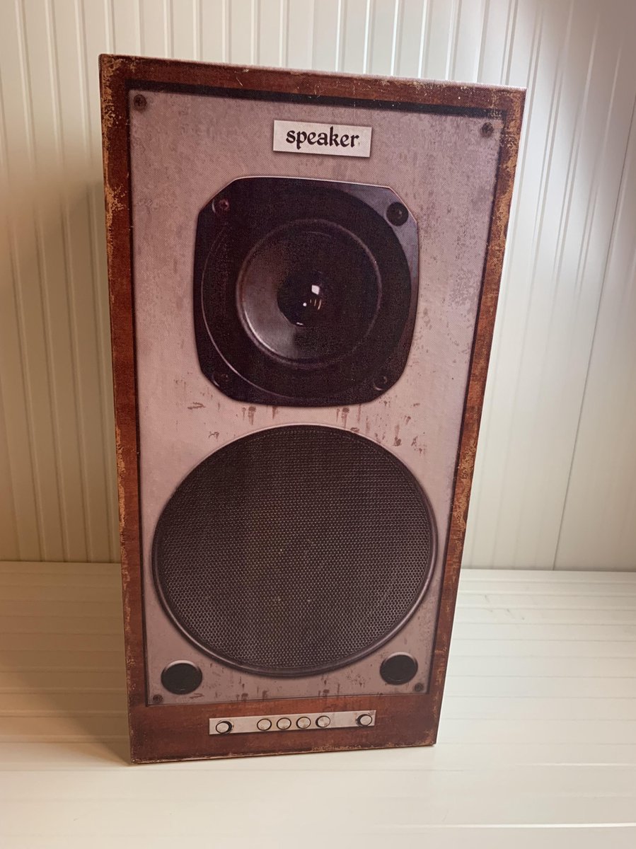 Retro opberg box Speaker Houten kist 60 x 30 x 30 cm