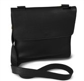 OfeliaT - Crossbody tas / Schoudertas - Italiaans Leer - Zwart - Heren / Dames