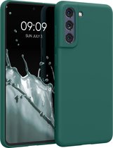 kwmobile telefoonhoesje voor Samsung Galaxy S21 FE - Hoesje voor smartphone - Back cover in turqoise-groen