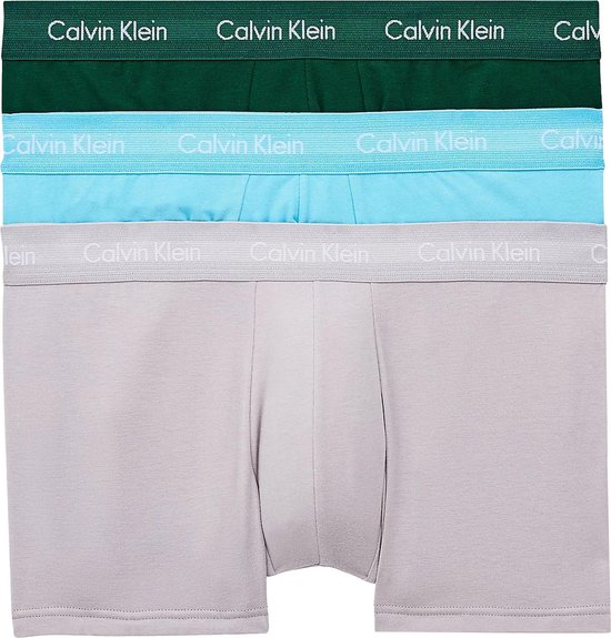 Calvin Klein Onderbroek - Mannen - Donker groen - Blauw - Grijs | bol.com