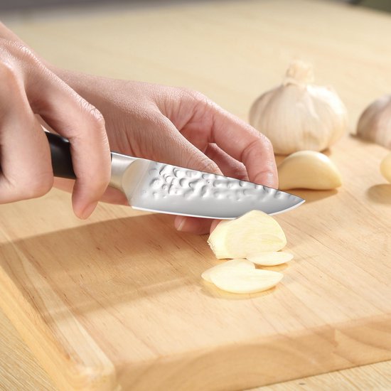 PAUDIN HP6 Couteau à Légumes Professionnel 9 cm - Couteau Japonais - Couteau à éplucher - Martelé