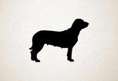 Silhouette hond - Hanover Hound - S - 41x57cm - Zwart - wanddecoratie
