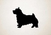Silhouette hond - Norfolk Terrier - XS - 25x30cm - Zwart - wanddecoratie