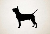 Silhouette hond - Chinese Chongqing Dog - Chinese Chongqing-hond - S - 45x51cm - Zwart - wanddecoratie
