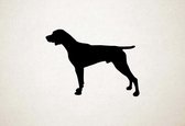 Silhouette hond - German Shorthaired Pointer - Duitse Kortharige Wijzer - XS - 22x30cm - Zwart - wanddecoratie