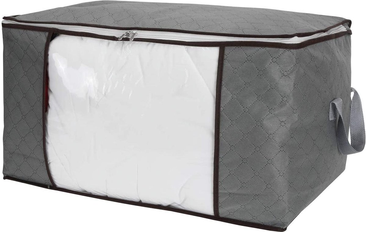 Grand Sac De Stockage Imperméable - 73x33x36 Cm, Avec Fermeture éclair Et Poignées, Pour Vêtements, Couvertures, Déménagement