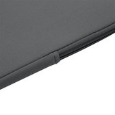 Laptophoes – schokbestendig – 15,6 inch – hoge foam kwaliteit- grijs kleur- unisex - Dubbele Ritssluiting