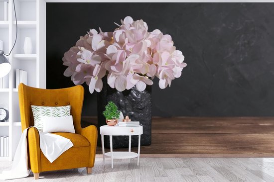 Papier Peint - Papier Papier peint photo Nature Morte - Hortensia - Rose - Largeur 525 cm x Hauteur 350 cm