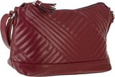 David Jones Dames Schoudertas Klein - Bordeaux - Kwaliteit - Kleine Schoudertas - Clutch - Crossbody Tas