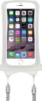 waterproof telefoonhoes 17 x 10 cm rubber wit