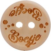 Durable Knoop 'Boefje' 20mm. Kaart á 4 stuks - houten knoop