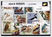 Nederlandse Vogels - Typisch Nederlands postzegel pakket & souvenir. Collectie van 25 verschillende postzegels van Nederlandse vogels – kan als ansichtkaart in een A6 envelop - aut
