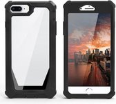 Stellar Space PC + TPU 360 graden all-inclusive schokbestendig hoesje voor iPhone 8 Plus/7 Plus/6 Plus/6s Plus (zwart)