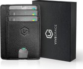 ViveGrace Pasjeshouder - Smart Wallet - Creditcardhouder - Portemonnee met Anti Skim bescherming - Zwart