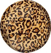 folieballon Leopard Print 41 cm bruin