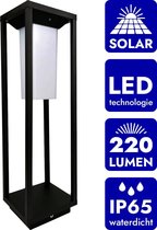 Ogarden Luxe Solar Tuinverlichting - Solar Lantaarn op Zonne Energie - Padverlichting met bewegingssensor - Dimbaar - Tuinlantaarn - 50 LED Buitenverliching  - Vijververlichting - 50CM Hoogwa
