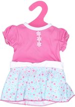 Poppenjurk voor 40-45 cm poppen - roze en mintgroen