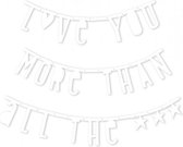 letterslinger 10 x 5 cm karton wit 147-delig