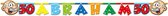 letterslinger 50 Abraham 1,6 meter karton