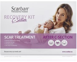 Scarban C-section siliconenpleister - Bij litteken na keizersnede - Vermindert littekens en littekenklachten - Litteken pleister