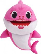 knuffel Baby Shark Mommy junior 27 cm polyester roze