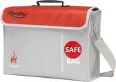 Sac résistant à la chaleur - Fire Bag - Porte-documents sécurisé - Fire Bag - Money Bag - Fire Retardant LiPo Bag - Large - Qwality