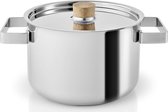Eva Solo - Nordic Kitchen Stainless Steel Kookpan Ø 19.4 cm 3.0 Liter - Zilver - Roestvast Staal - Hout