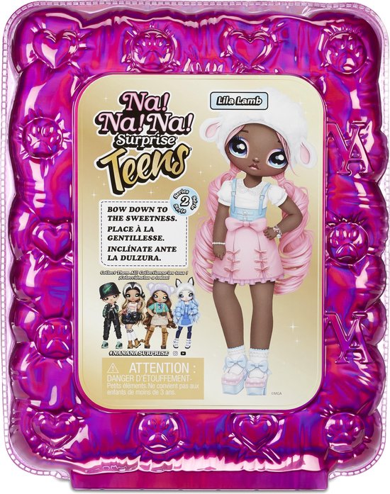 Na! Na! Na! Surprise Teens Serie 2 Lila Lamb - Modepop van Na Na Na Surprise — afbeelding 2